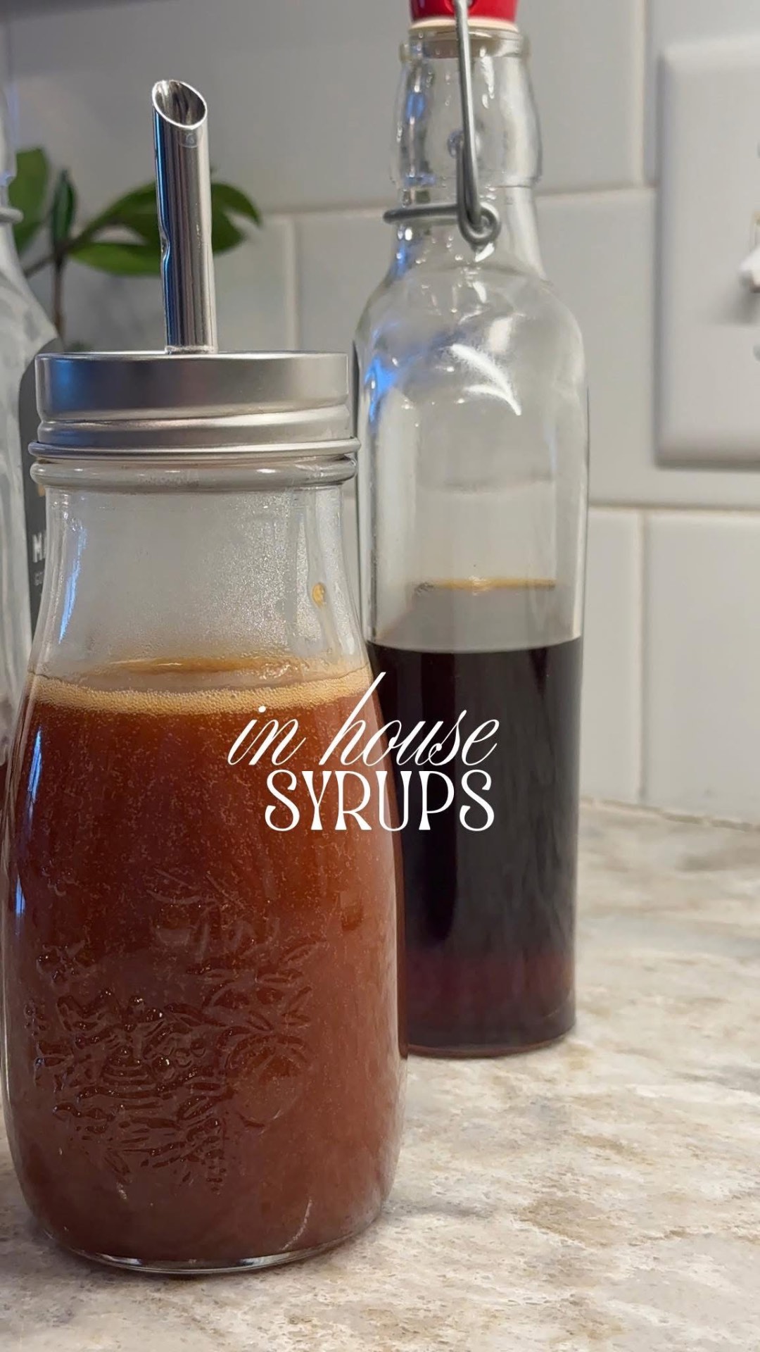 House-made syrups